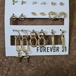 Forever 21 Gold and Silver Earring Collection